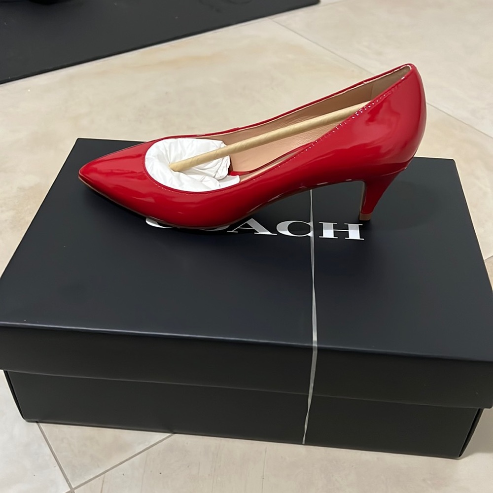 Brand new Coach Sloane Patent- Sports Red